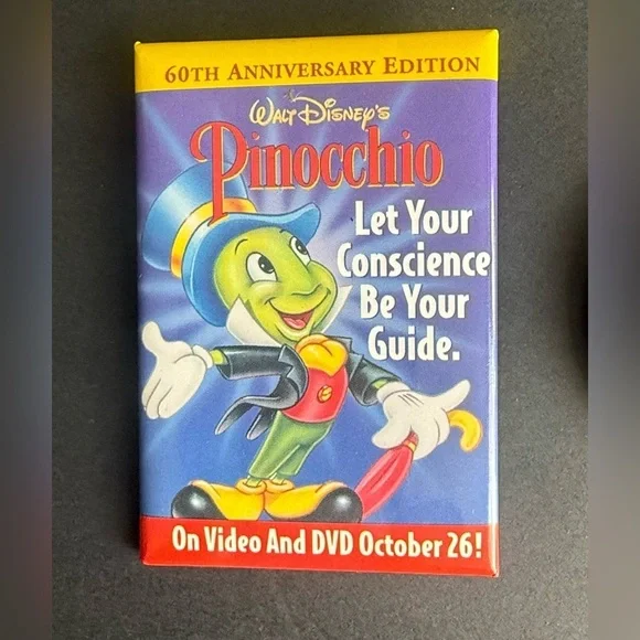 vintage Disney Easter Videos VHS pins pinback 3 Pieces - Picture 2 of 5